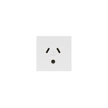 Arteor modular - Single powerpoint autoswitch mechanism 1 gang 10A 240V a.c. with round earth white