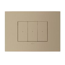 ARTEOR with NETATMO - Smart Switch Horizontal - 3 Gang - 3 Wire - Champagne