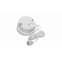 HPM Standard 10A 1 Gang Vertical Ceiling Switch Cord Pull Round White