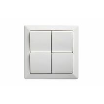 Como - Vertical switch 4 gang 10A 240V a.c. white