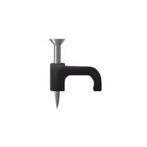 HPM Flat Type Cable Clip 5mm Black - 20 Pack
