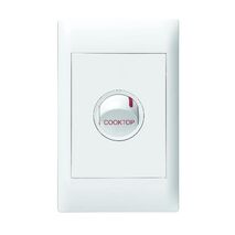Excel Life 40A COOKTOP Double Pole Heavy Duty Vertical Rocket Switch 1 Gang Gloss White