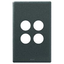 Excel Life Switch Coverplate 4 Gang Urban Grey