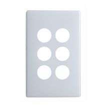 Excel Life Switch Coverplate 6 Gang Ice