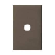 Linea - Coverplate 1 gang soft touch dark grey