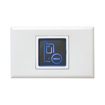 Excel - Special application device illuminated sign blue neon white