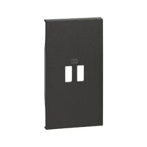 Living Now 2 Module Dual USB Charging Mechanism Cover Black