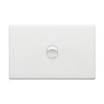 Excel Life Single Pole Double Throw Horizontal Rocker Switch 1 Gang Matt White