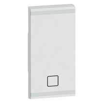 Arteor - MyHOME - Square key cover BUS/SCS - shutter STOP marking - 1 module - white