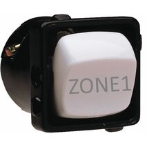 HPM 10A 1 & 2 Way Single Pole Single Throw ZONE 1 Engraved Rocker Switch White