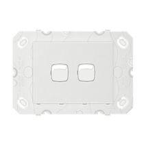 Arteor 770 series - Horizontal rocker switch - Single Pole Double Throw 2 gang 2 way 16A 240V a.c. white