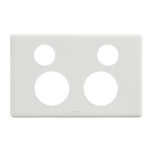 Excel Life Horizontal Double Powerpoint Coverplate Gloss White