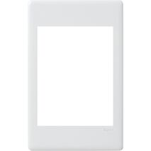 Excel Life - Dedicated plate - Coverplate for 25x57mm inserts for 3x 25x57mm or 1 x 25x57mm + 1x 50x57mm inserts white