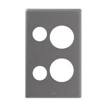 Excel Life Vertical Double Powerpoint Coverplate Urban Grey