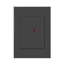 HPM VIVO 350VA 2 Wire Push Button Cover Plate Dark Grey