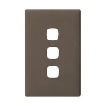 Linea - Coverplate 3 gang wet elephant