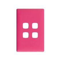 Linea Coverplate 4 gang bubblegum