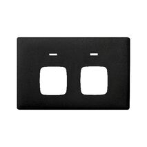 Linea Powerpoint coverplate 2 gang autoswitch asphalt
