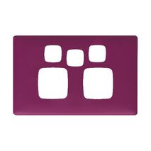 Linea Powerpoint coverplate 2 gang with extra hole abracadabra