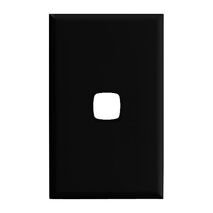 EXCEL - 1 Gang Switch Coverplate Only - Black