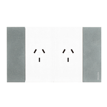 Bticino Living Now 4 Module Double Powerpoint Coverplate Moon