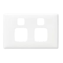 Linea - Powerpoint coverplate 2 gang white