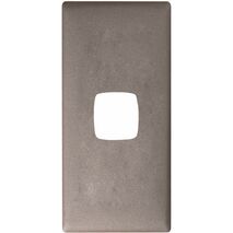 Linea Architrave coverplate 1 gang gun metal