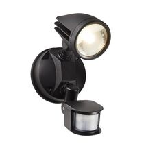 HPM SIKA 11.5W 1070lm LED Cool White Floodlight with PIR Sensor Black