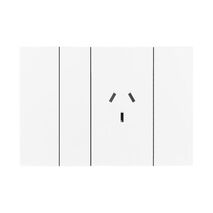 Bticino Living Now 10A AU Autoswitched Single Powerpoint White