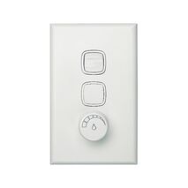 Excel - Vertical rotary dimmer trailing edge 2 wire remote controlled 1000VA 240V a.c. white