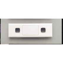 Excel - Grid & plate For 770 series mechanisms - 6 gang blank & narrow 2 gang narrow white