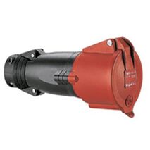 HYPRA - IEC industrial mobile socket IP44P+E 415V a.c. 32A grey