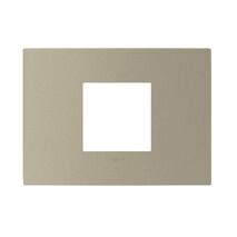 ARTEOR Square 2 Module Horizontal Coverplate Champagne