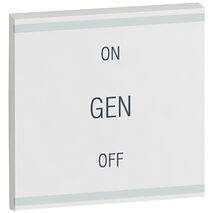 Arteor - MyHOME - Square key cover BUS/SCS - GEN/ON/OFF - 2 modules - white