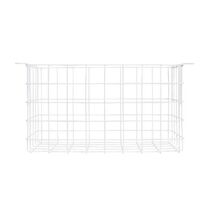 LED Exit Sign Ceiling Mount Wire Guard White Finish