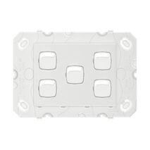 Arteor 770 series - Horizontal rocker switch - Single Pole Double Throw 5 gang 2 way 16A 240V a.c. white