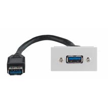 Arteor modular - USB socket/mechanism v3 1 module white