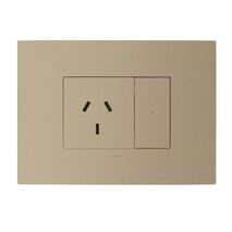 ARTEOR with NETATMO - Smart Single Powerpoint - 16Amp 3 Module - Champagne