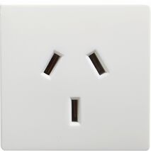 Como - Single powerpoint mechanism autoswitch 10A 240V a.c. left side white