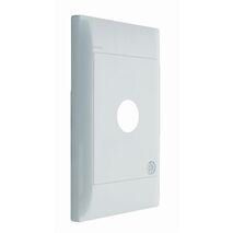 Excel Life - Medical - Common plate - Grid & plate - antimicrobial & chemical resistant 1 gang white
