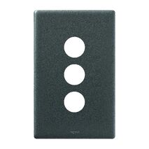Excel Life Switch Coverplate 3 Gang Urban Grey