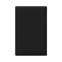 Linea - Blank coverplate black