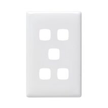 Linea - Coverplate 5 gang white