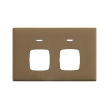 Linea Powerpoint coverplate 2 gang autoswitch ninja khaki