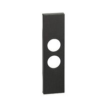Bticino Living Now 1 Module Dual PAL & F Type TV Socket Mechanism Cover Black