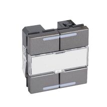 KNX control mechanism Arteor - 4 pushbuttons - 4 actuation points - square version - magnesium