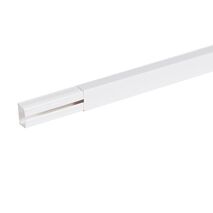 DLP 40x25mm Mini Trunking Cable Duct 3m White
