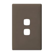 Linea - Coverplate 2 gang wet elephant