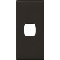 Linea - Architrave coverplate 1 gang black