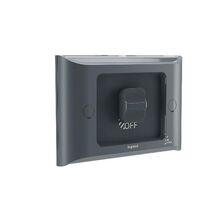 AQUA Life 16A IP66 Weatherproof Shallow Mount 1 Gang Switch Cement Grey